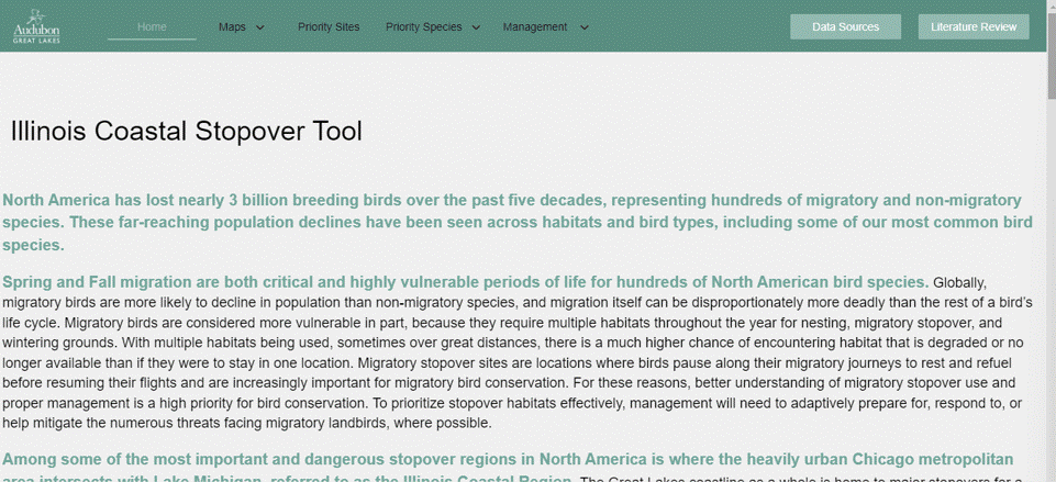 IL Coastal Stopover Tool 